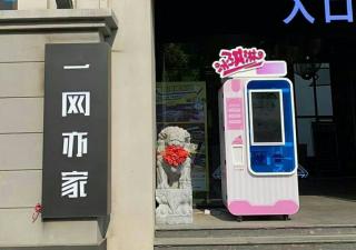 全自動(dòng)冰淇淋機(jī)，創(chuàng)意自助終端設(shè)備售賣機(jī)外觀設(shè)計(jì)